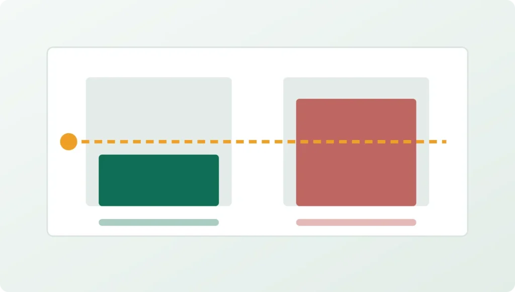 Two bars compared against a threshold line: a repair costing under half of replacement, and one costing well over it